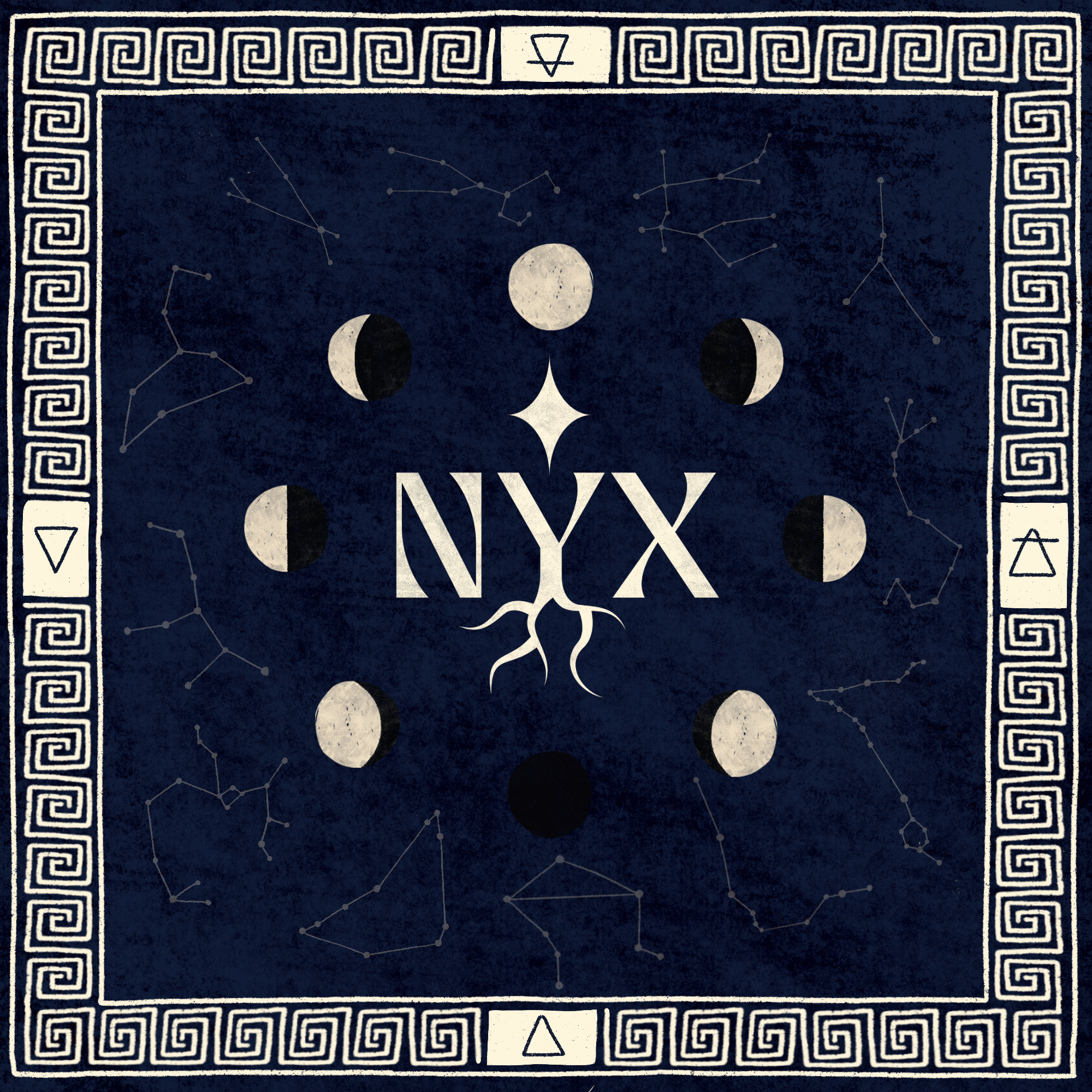 Illustration avec le texte Nyx